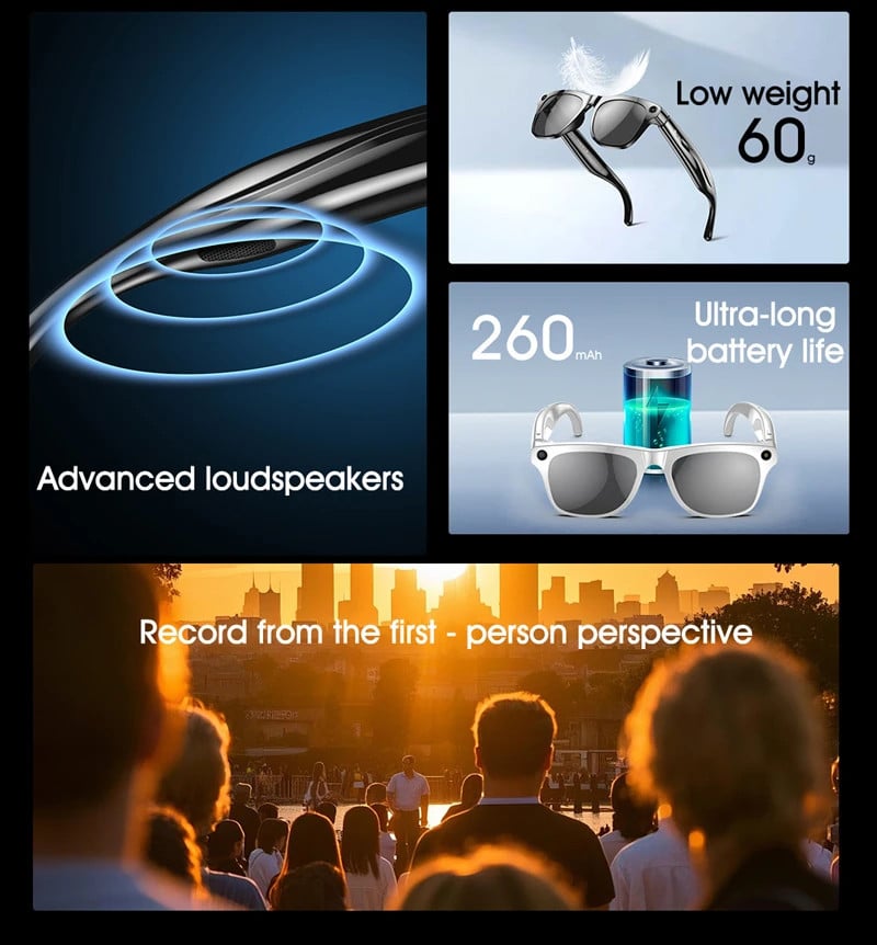 2025 New Arrival Smart Wireless Headphone Sunglasses