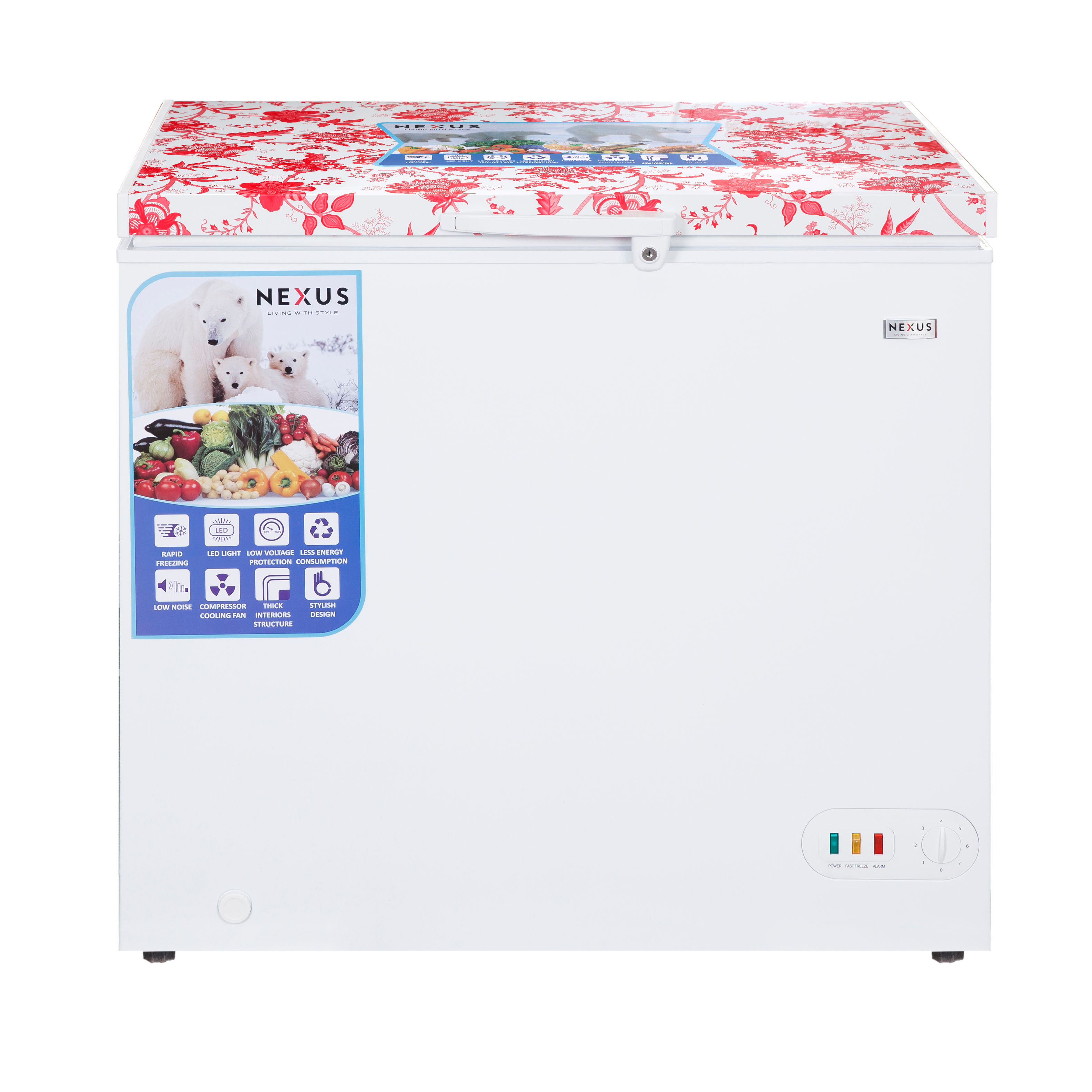 💥Limited Time Offer💥 X-MING Upright Freezer – 197L White 🎁 First 100 customers will receive a free blender!