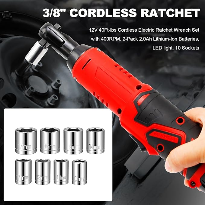 🔥Hot Sale🔥Cordless Electric Ratchet Wrench Set