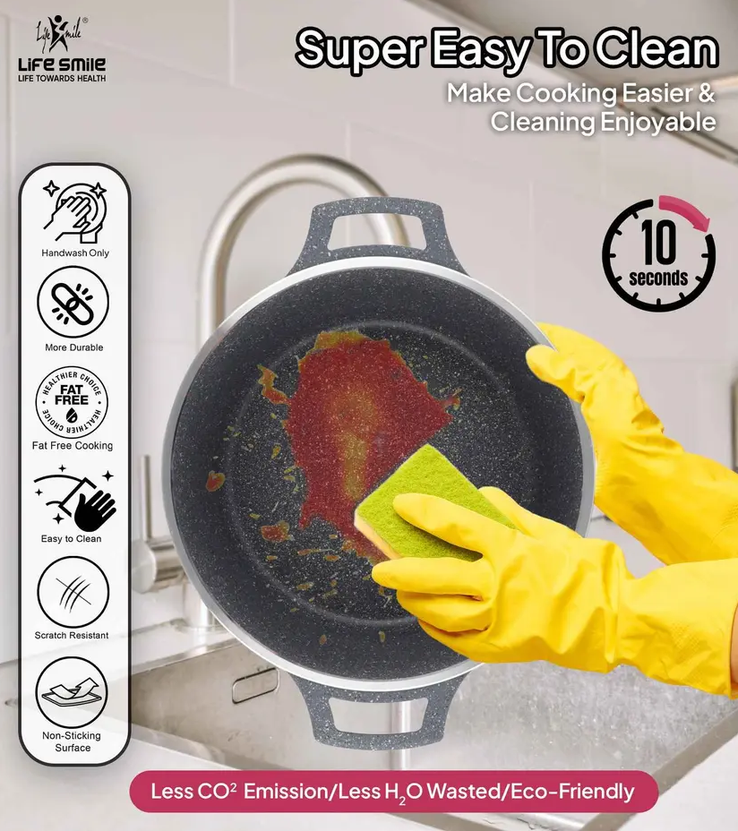 💝Last day clearance✨Cookware Set 29 Pieces Non Stick Multi Layer Granite Coating