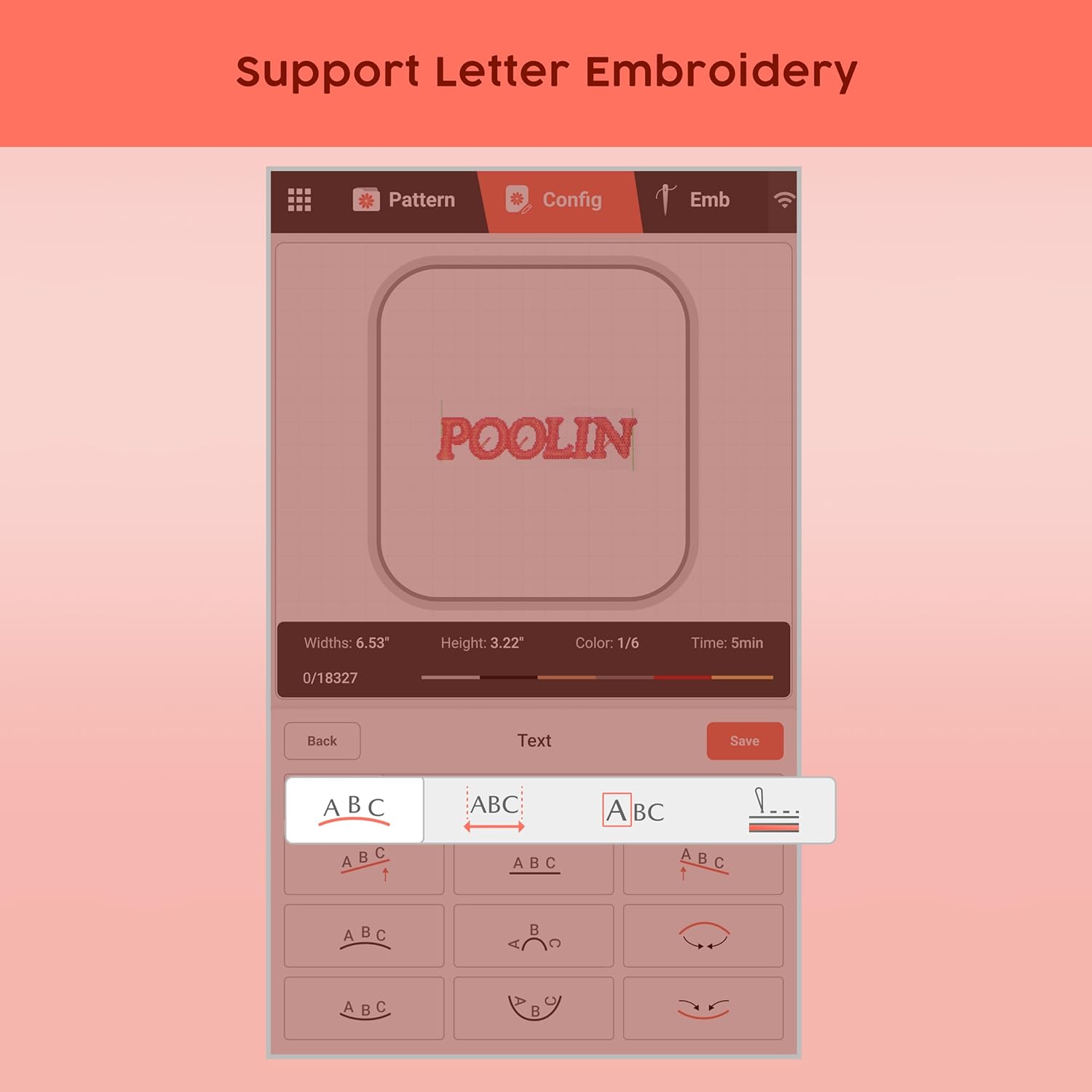 🎁【Halloween Christmas Gift】Poolin EOCO5 Home Computerized Sewing Machine is equipped with a large 7-inch LCD touch screen.