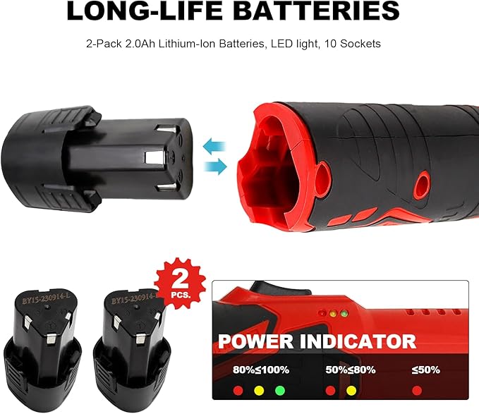 🔥Hot Sale🔥Cordless Electric Ratchet Wrench Set