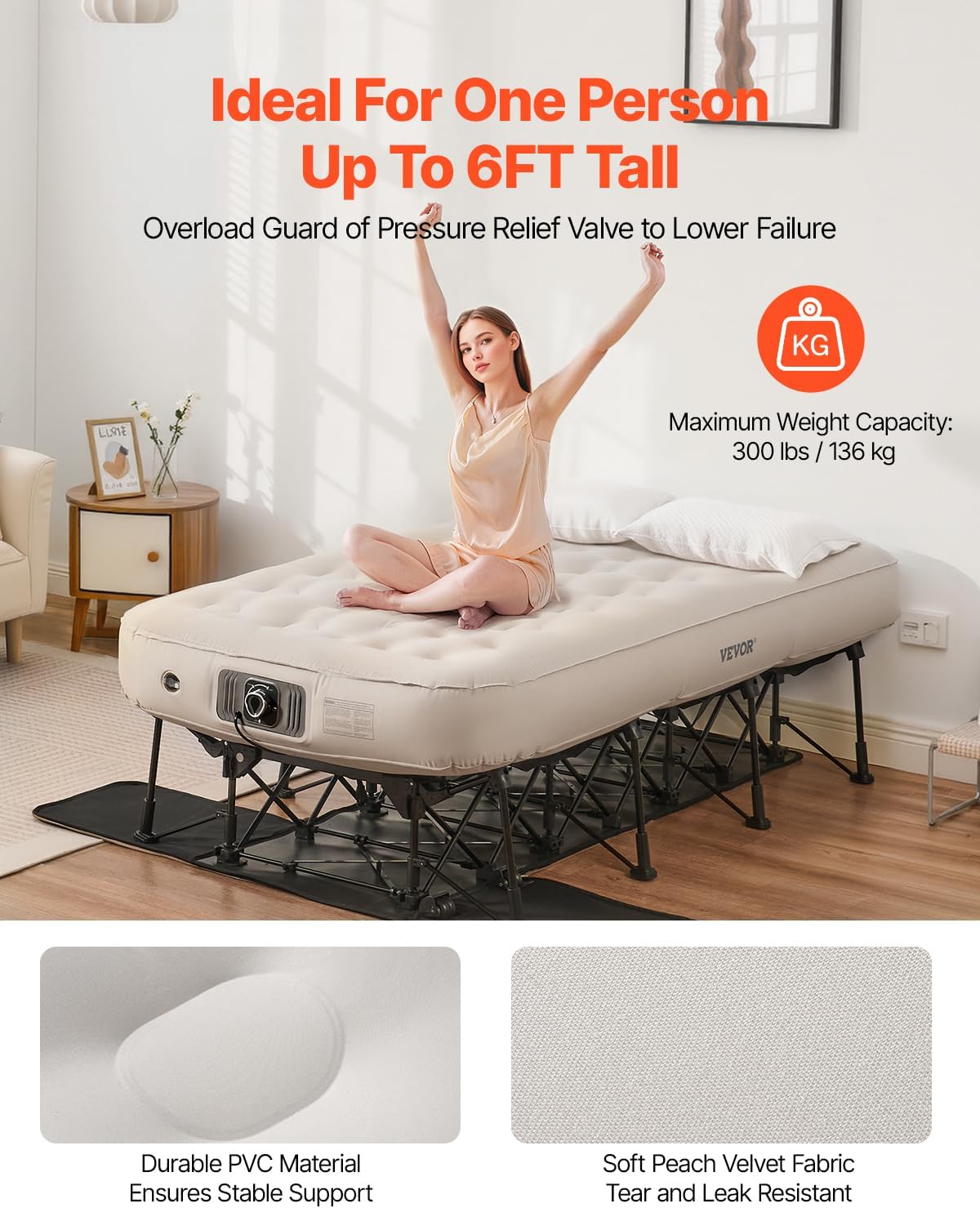 ⚡Last Day For Clearance⚡ 💝Automatic folding air mattress quickly inflates and deflates in 2 minutes