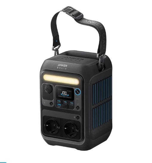 Anker SOLIX C300 Portable Power Bank, 288 Wh LiFePO4 Battery for Camping, Outdoors, Travel, Emergencies, Travel