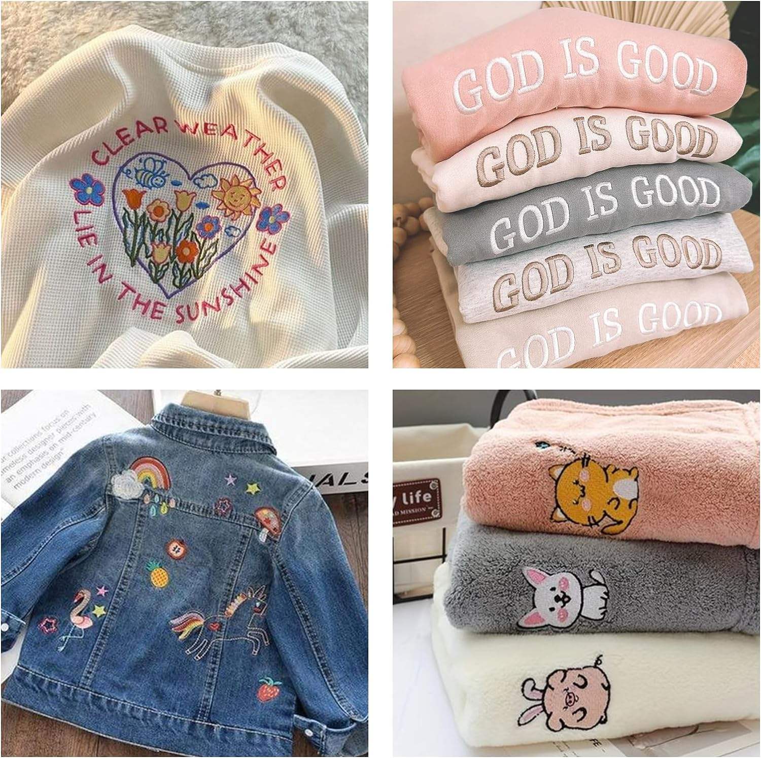 🎁【Halloween Christmas Gift】Poolin EOCO5 Home Computerized Sewing Machine is equipped with a large 7-inch LCD touch screen.