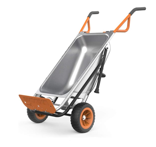 💥 Limited-Time Offer💥Worx WG050 8 in 1 Aerocart Garden Trolley/Wheelbarrow Heavy Duty