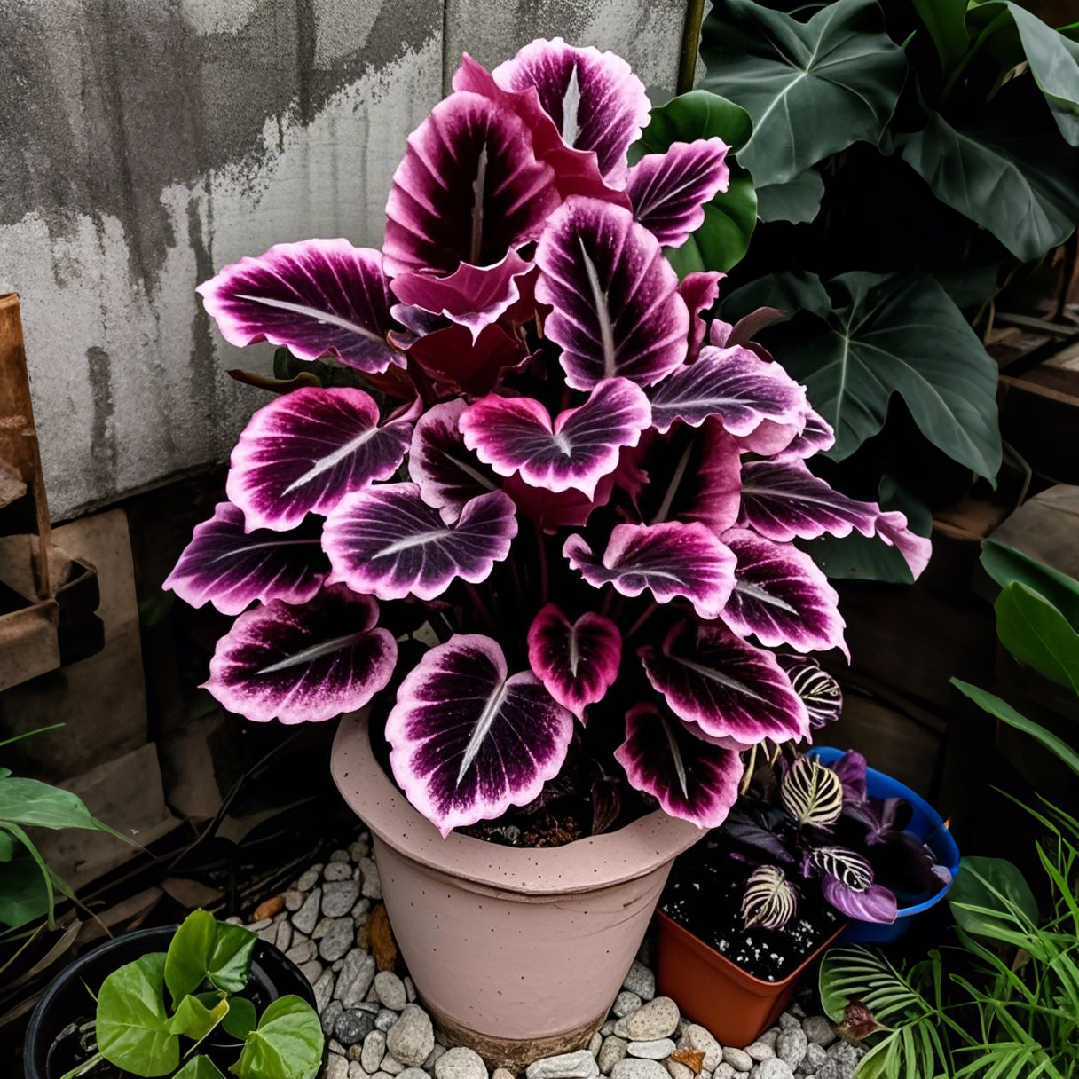 Fantasy Pink-Potted Alocasia Bulbs 🍃