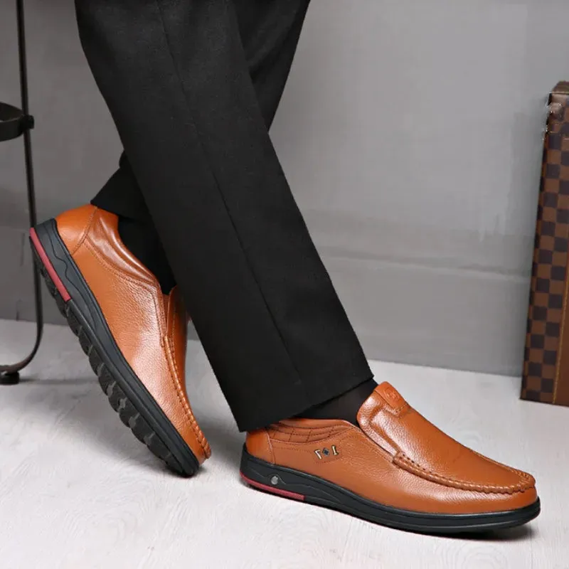 Men’s Orthopedic Walking Shoes, British Business Leather Shoes