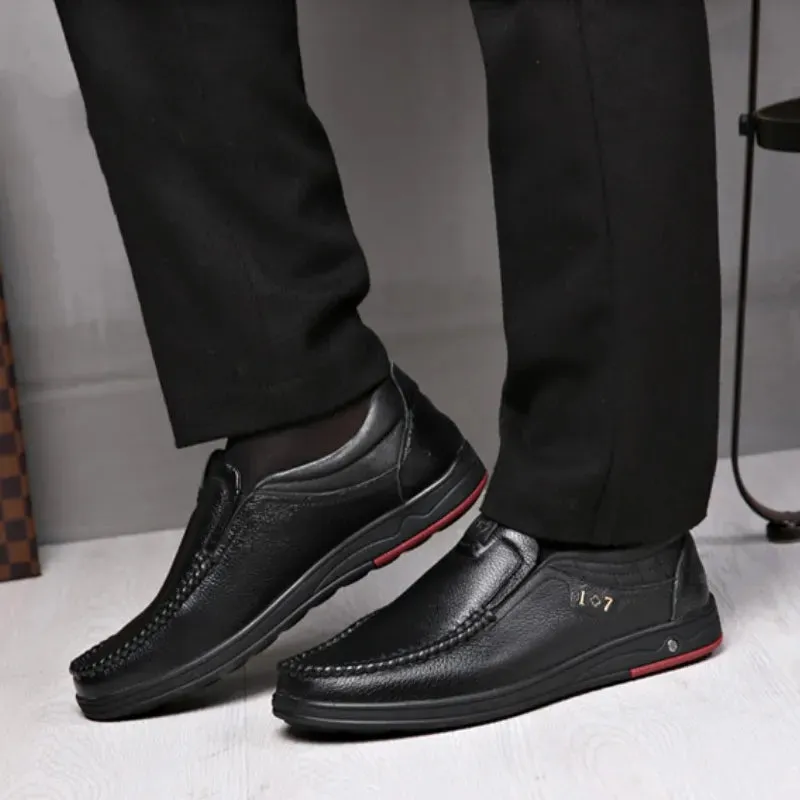 Men’s Orthopedic Walking Shoes, British Business Leather Shoes