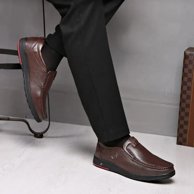 Men’s Orthopedic Walking Shoes, British Business Leather Shoes