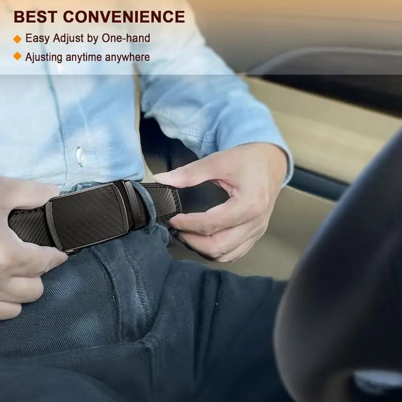 🔥Early Day Sale 49% OFF - Leather Ratchet Belt With Adjustable Buckle