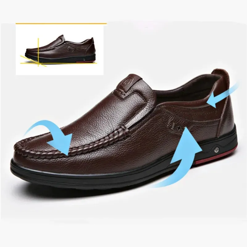 Men’s Orthopedic Walking Shoes, British Business Leather Shoes