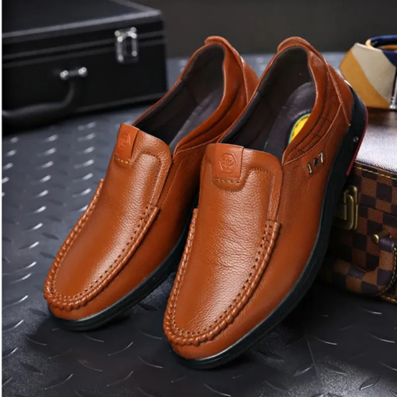 Men’s Orthopedic Walking Shoes, British Business Leather Shoes
