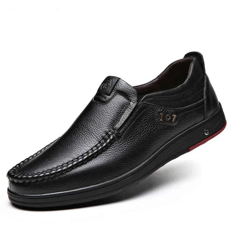 Men’s Orthopedic Walking Shoes, British Business Leather Shoes