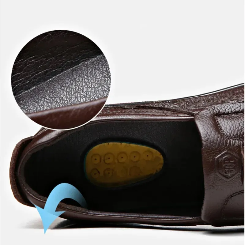 Men’s Orthopedic Walking Shoes, British Business Leather Shoes