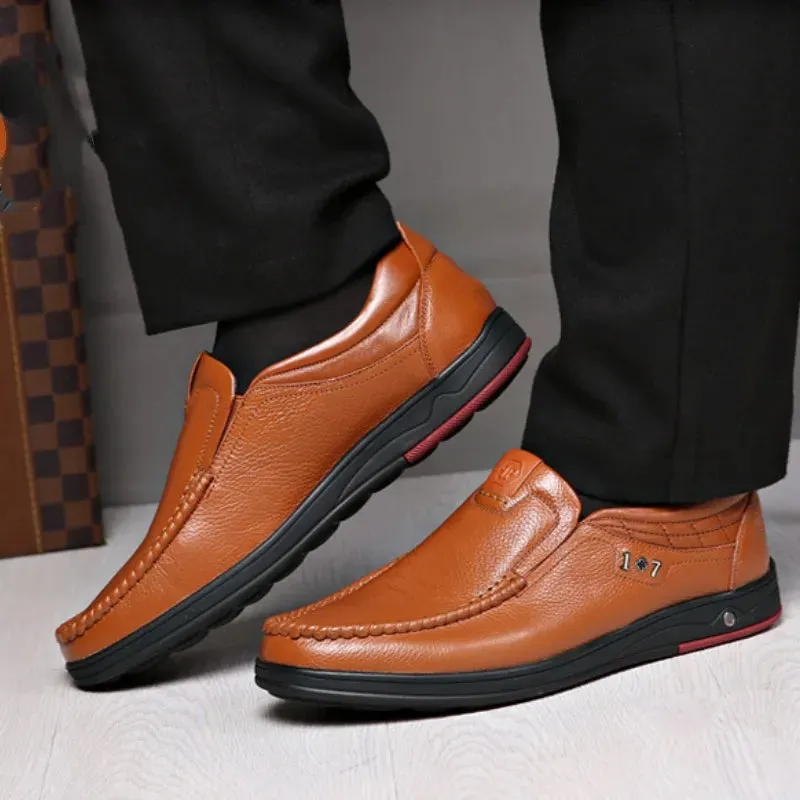 Men’s Orthopedic Walking Shoes, British Business Leather Shoes