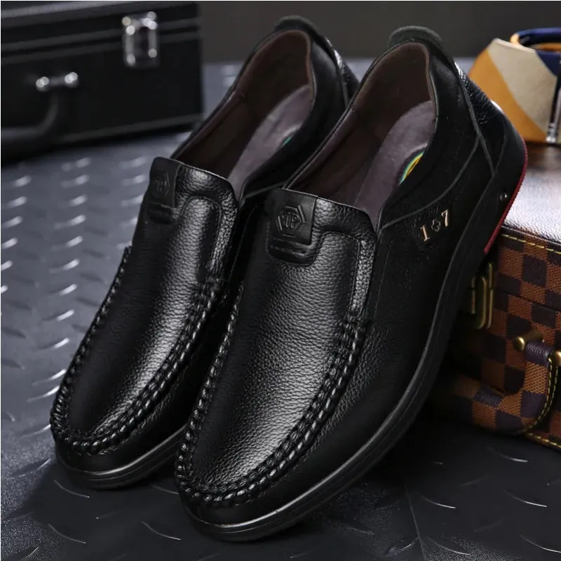 Men’s Orthopedic Walking Shoes, British Business Leather Shoes