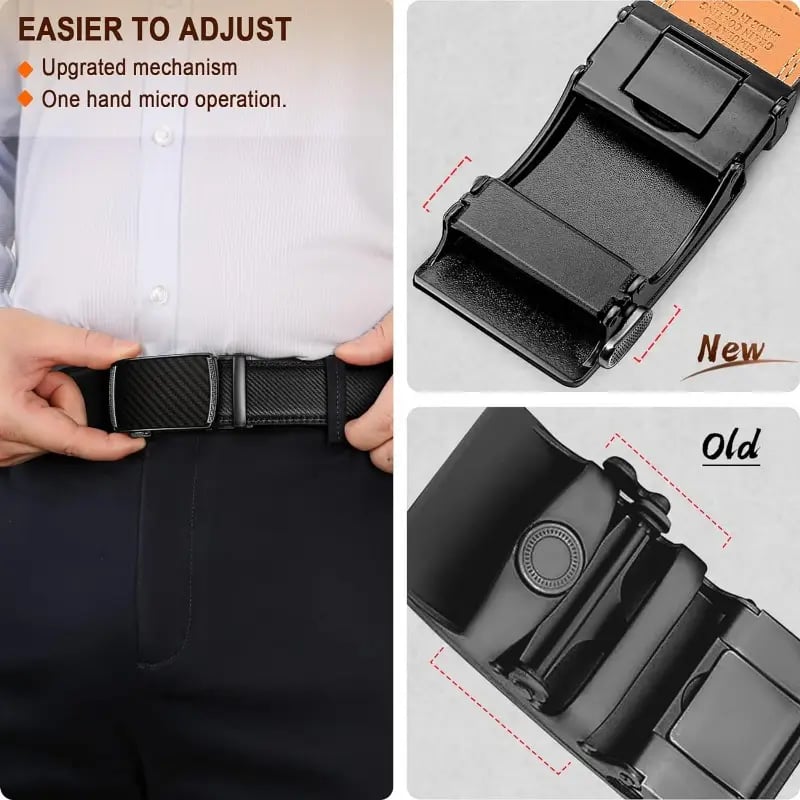 🔥Early Day Sale 49% OFF - Leather Ratchet Belt With Adjustable Buckle
