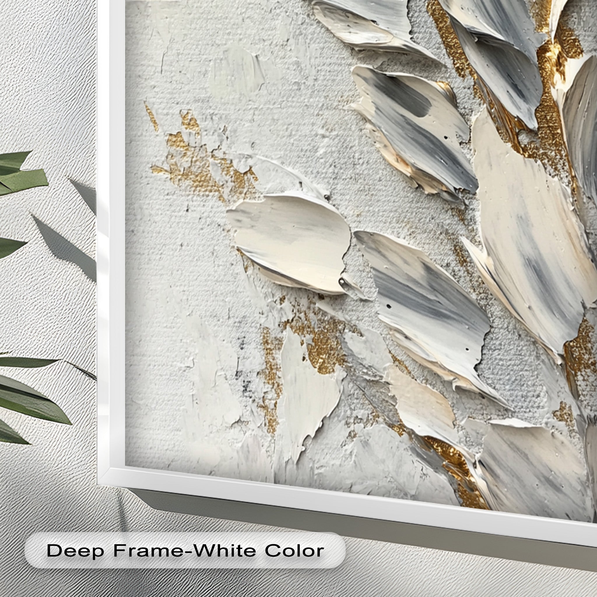 Golden Whisper – Neutral Abstract Oil Painting