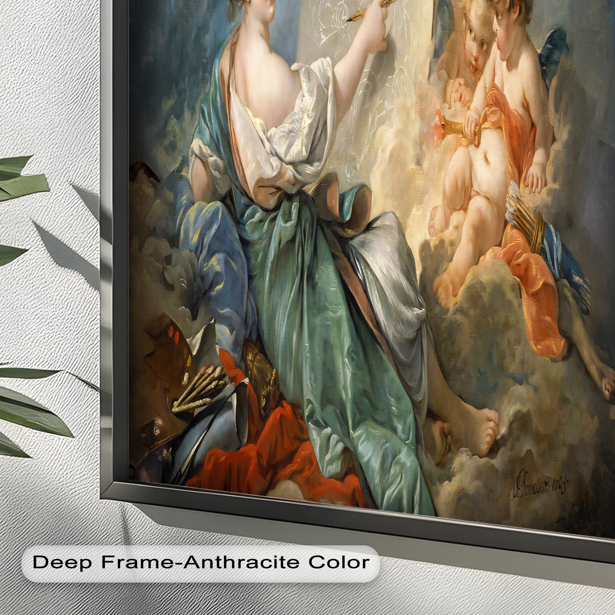 Allegory of Art and Innocence – Rococo Oil Painting