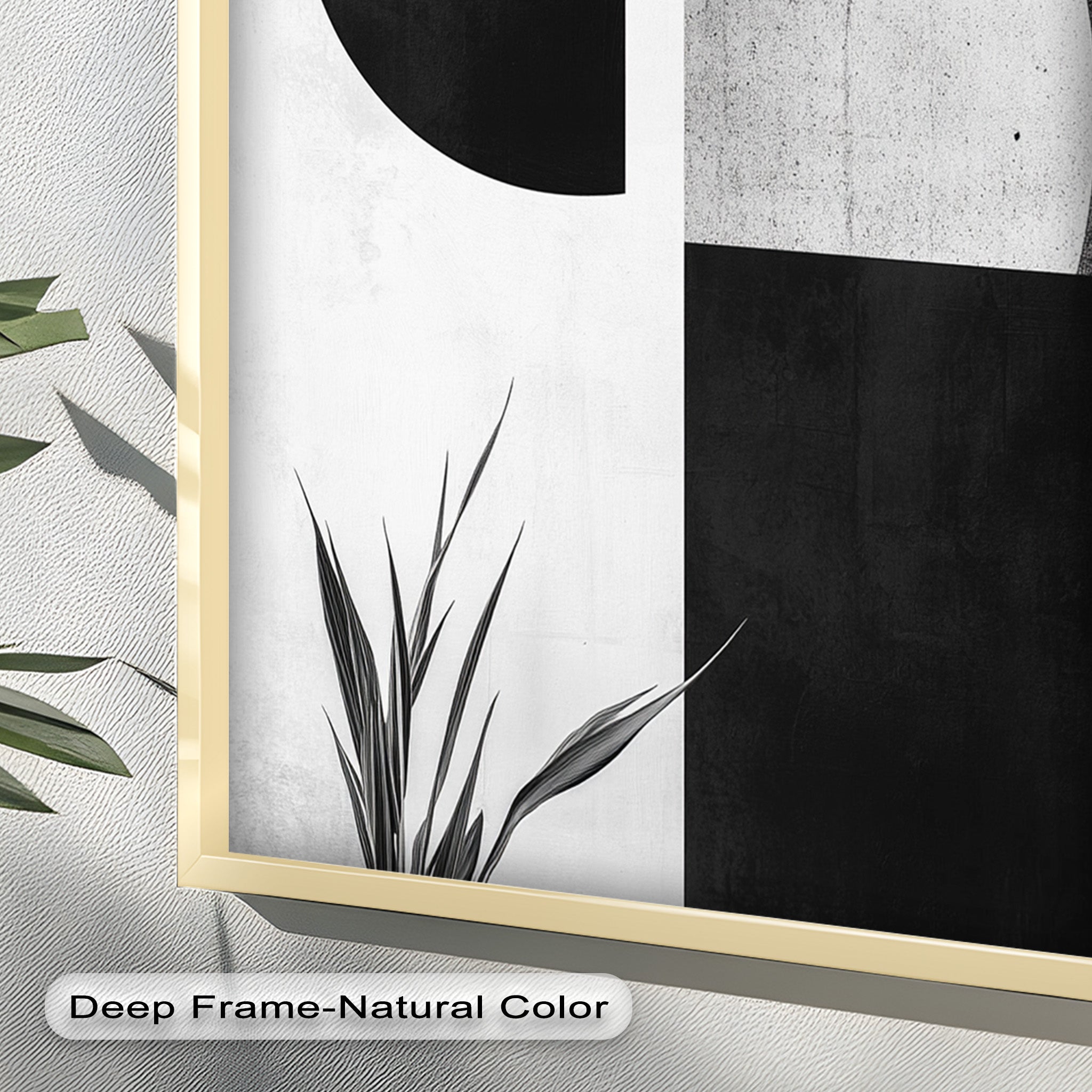 Modern Black and White - Abstract Oil Painting