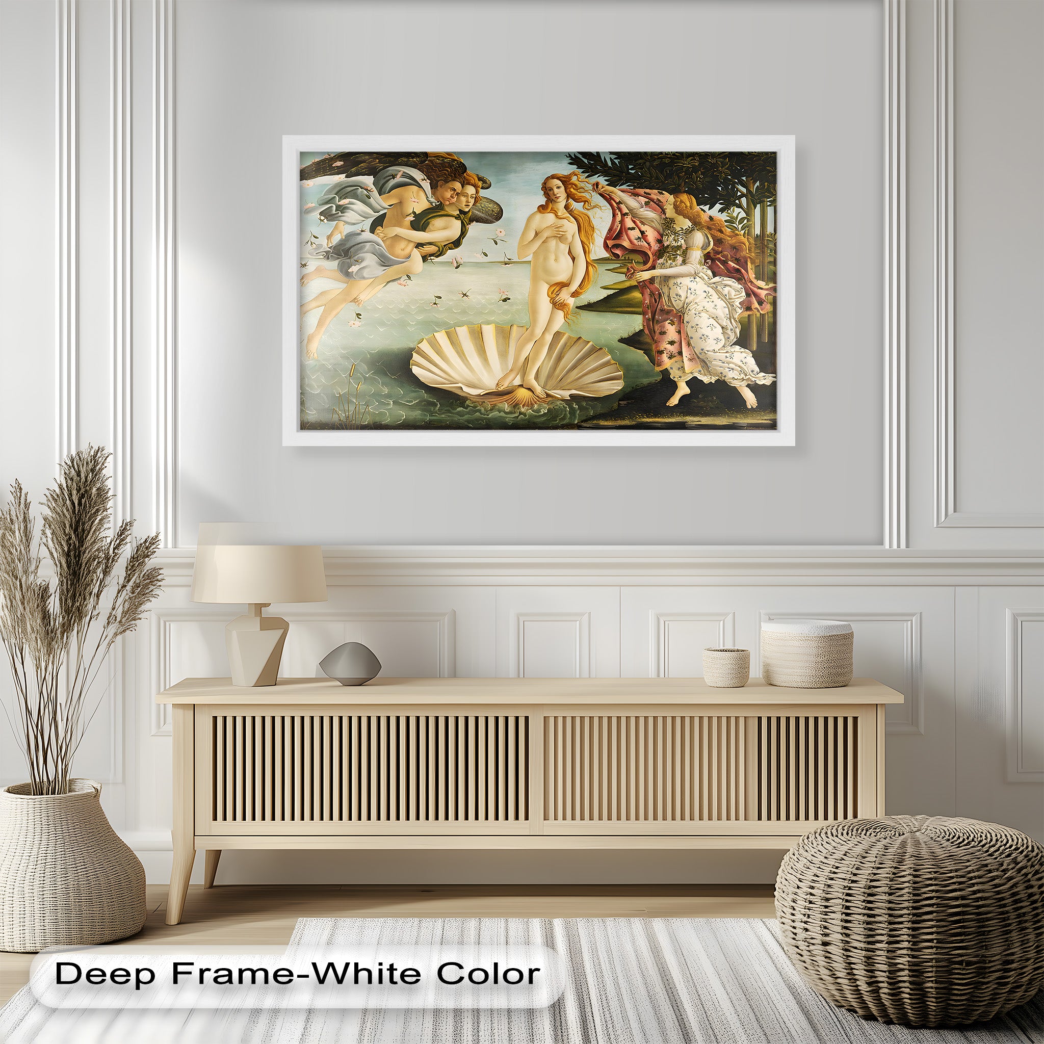 The Birth of Venus – Mythological Elegance Historic Oil Painting