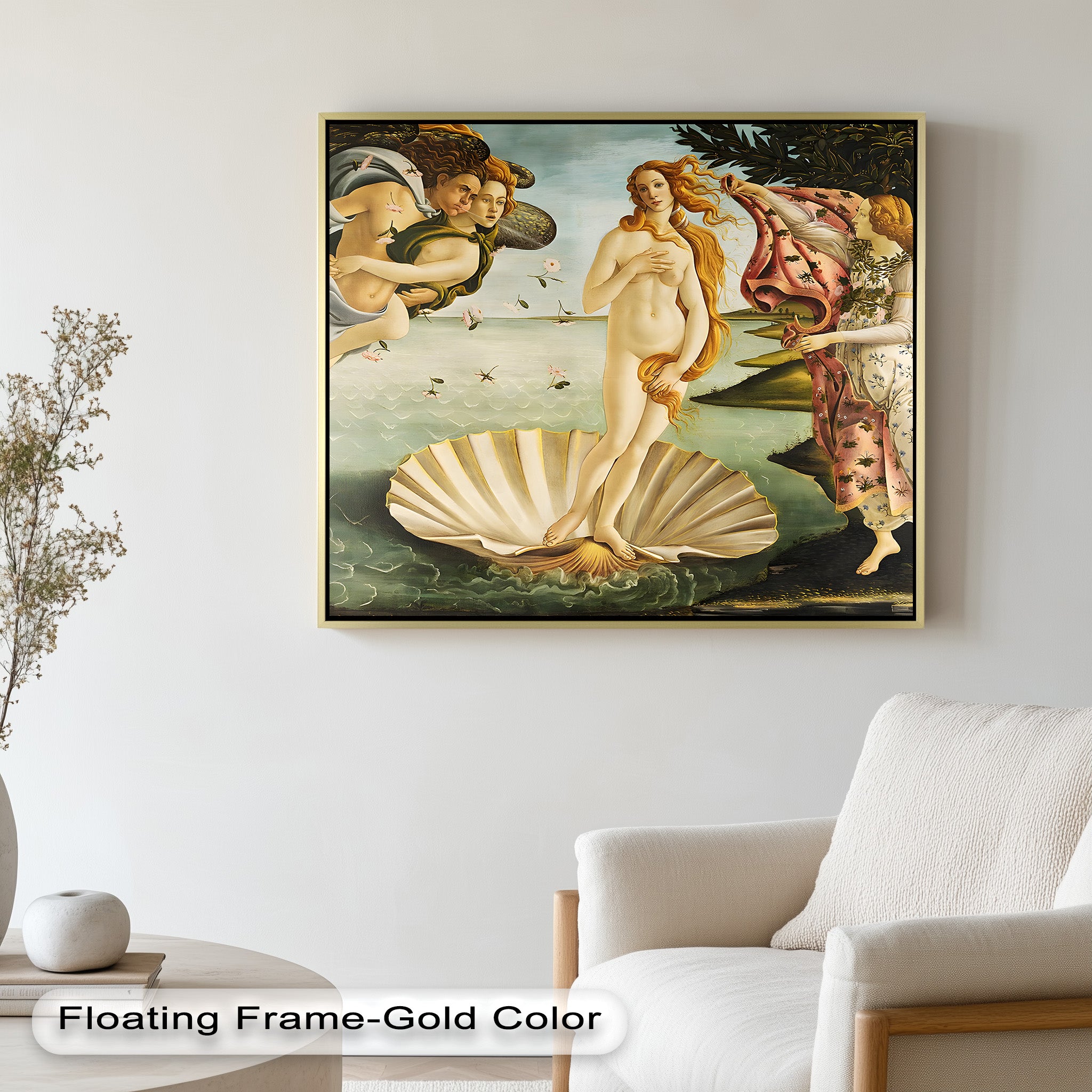 The Birth of Venus – Mythological Elegance Historic Oil Painting