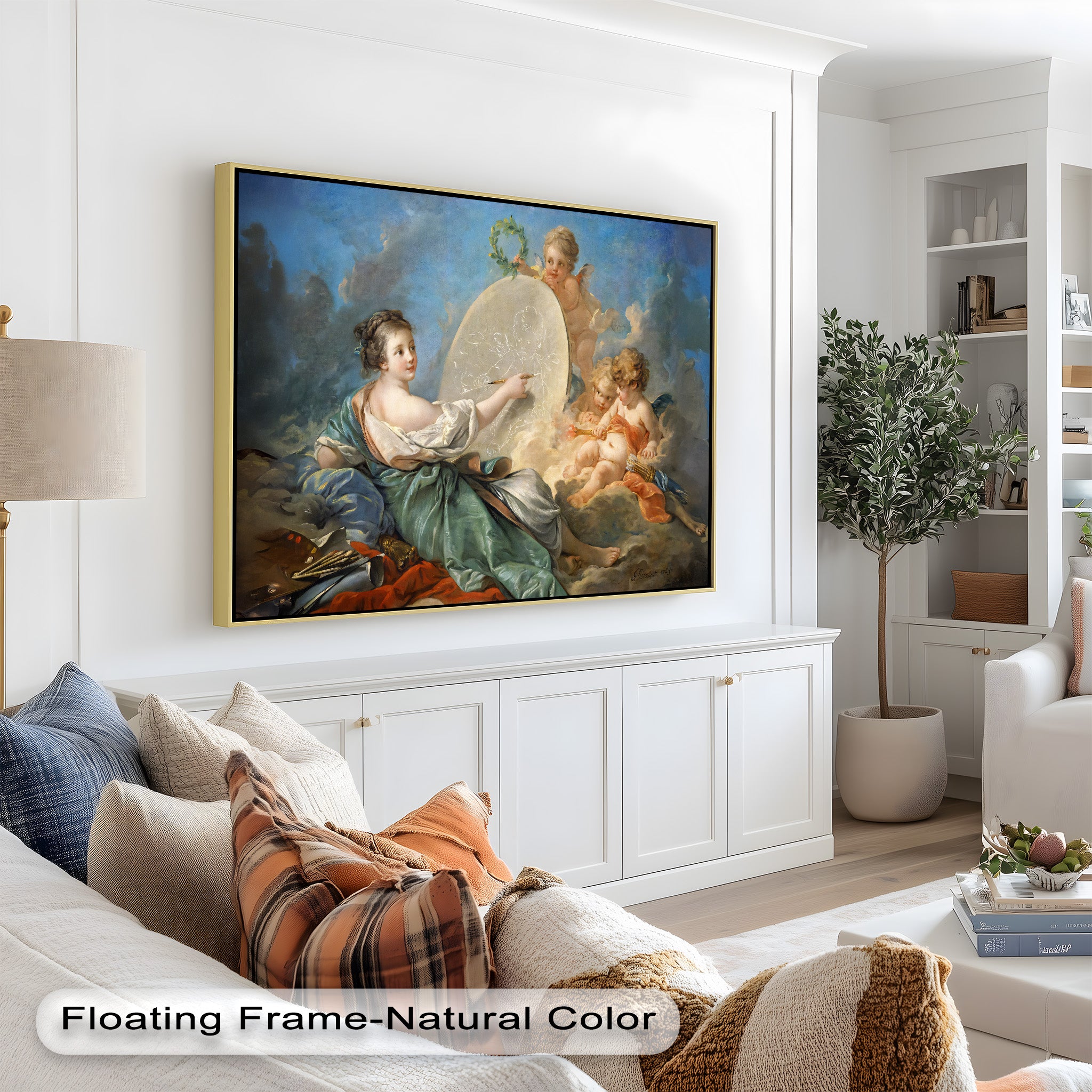 Allegory of Art and Innocence – Rococo Oil Painting