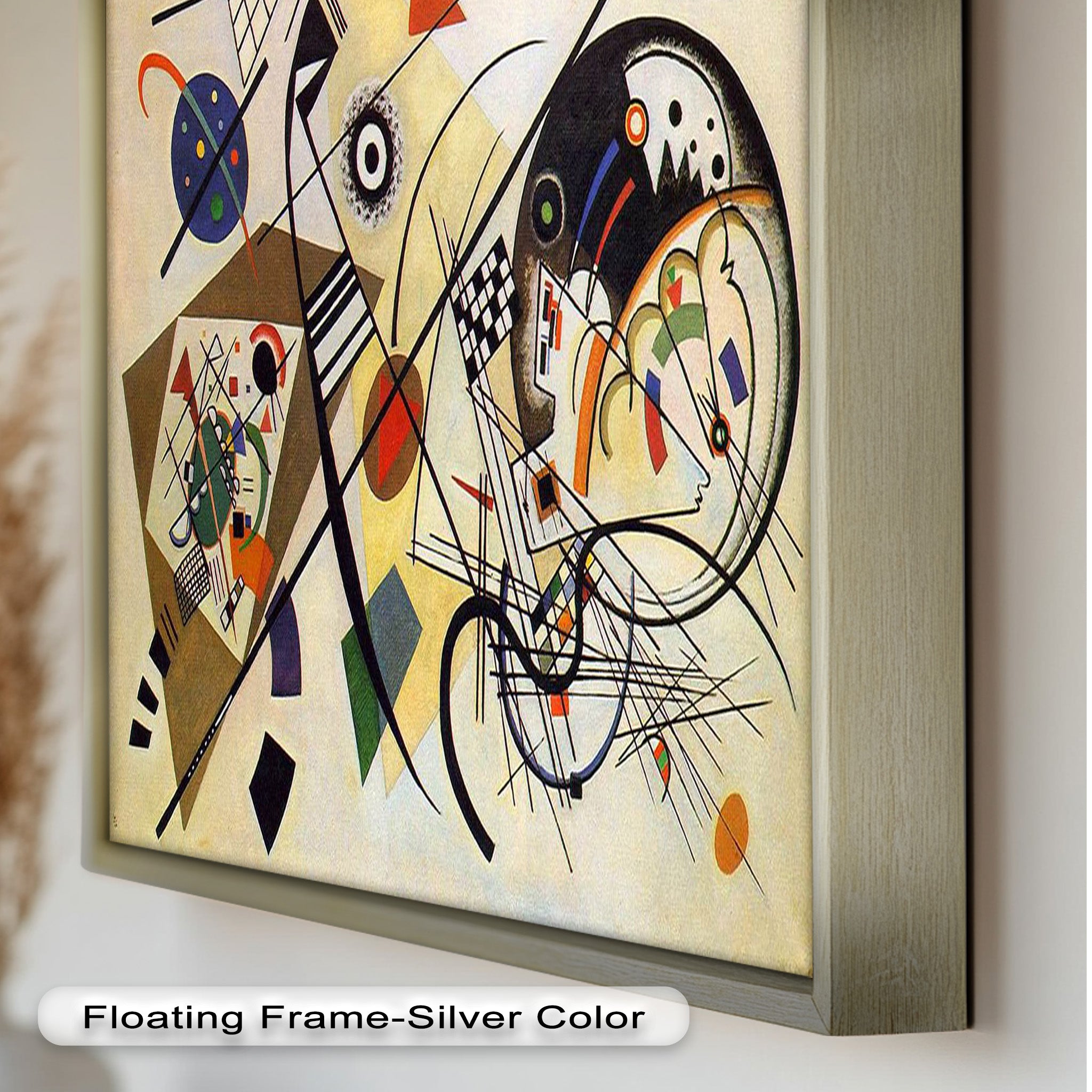 Kandinsky Composition VIII – Abstract Geometric Oil Painting