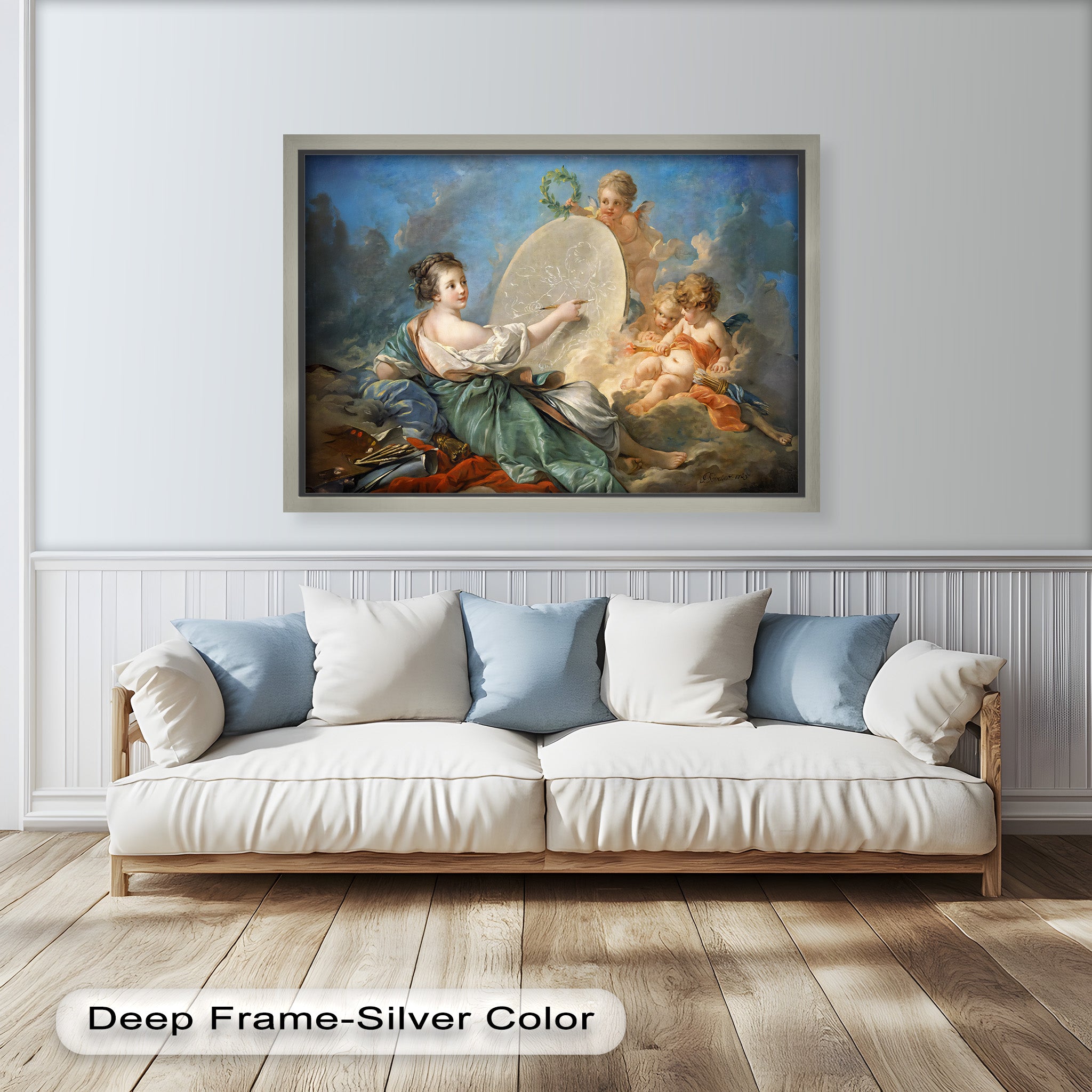 Allegory of Art and Innocence – Rococo Oil Painting
