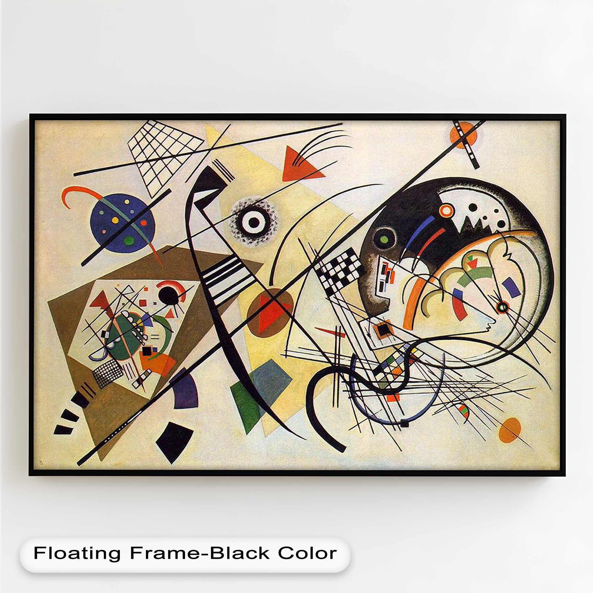 Kandinsky Composition VIII – Abstract Geometric Oil Painting
