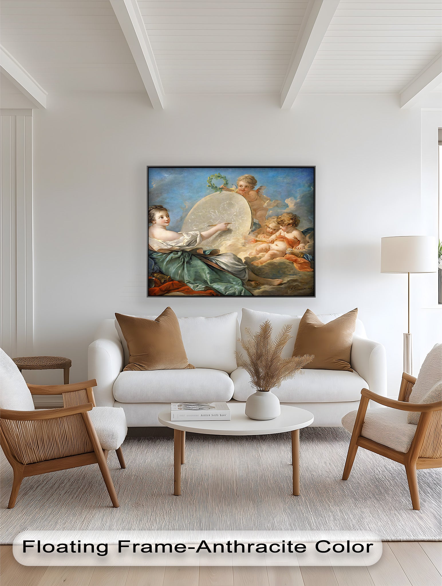 Allegory of Art and Innocence – Rococo Oil Painting