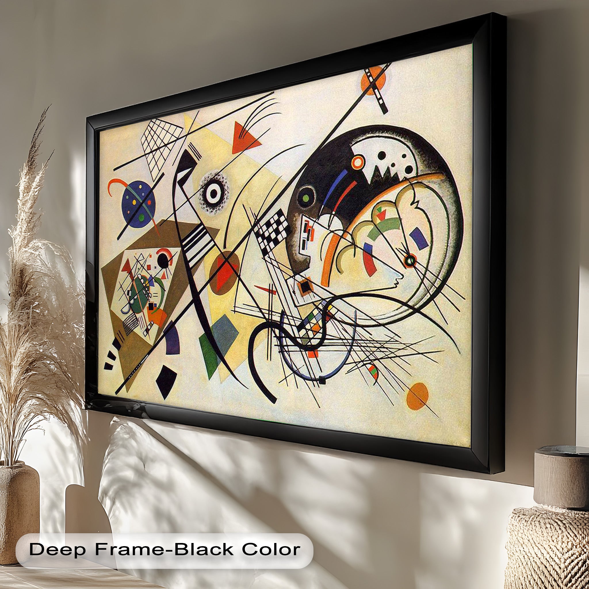 Kandinsky Composition VIII – Abstract Geometric Oil Painting