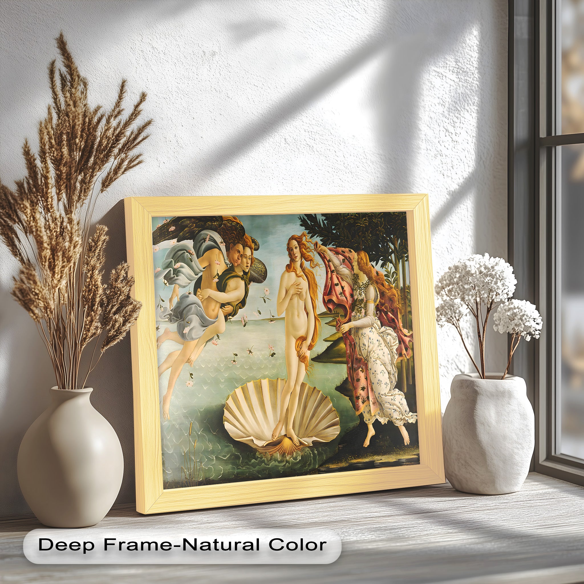 The Birth of Venus – Mythological Elegance Historic Oil Painting