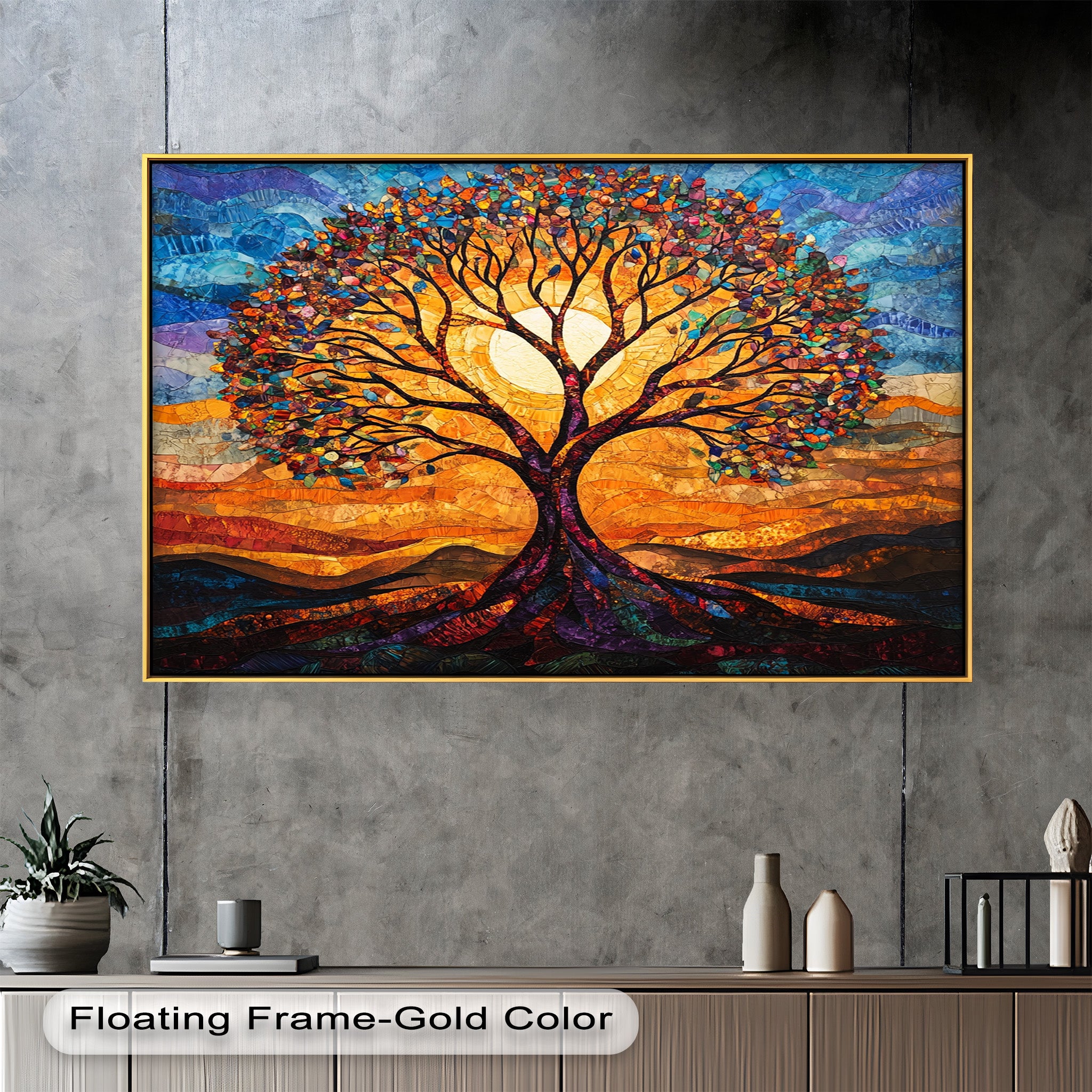 Tree of Life – Stained Oil Painting