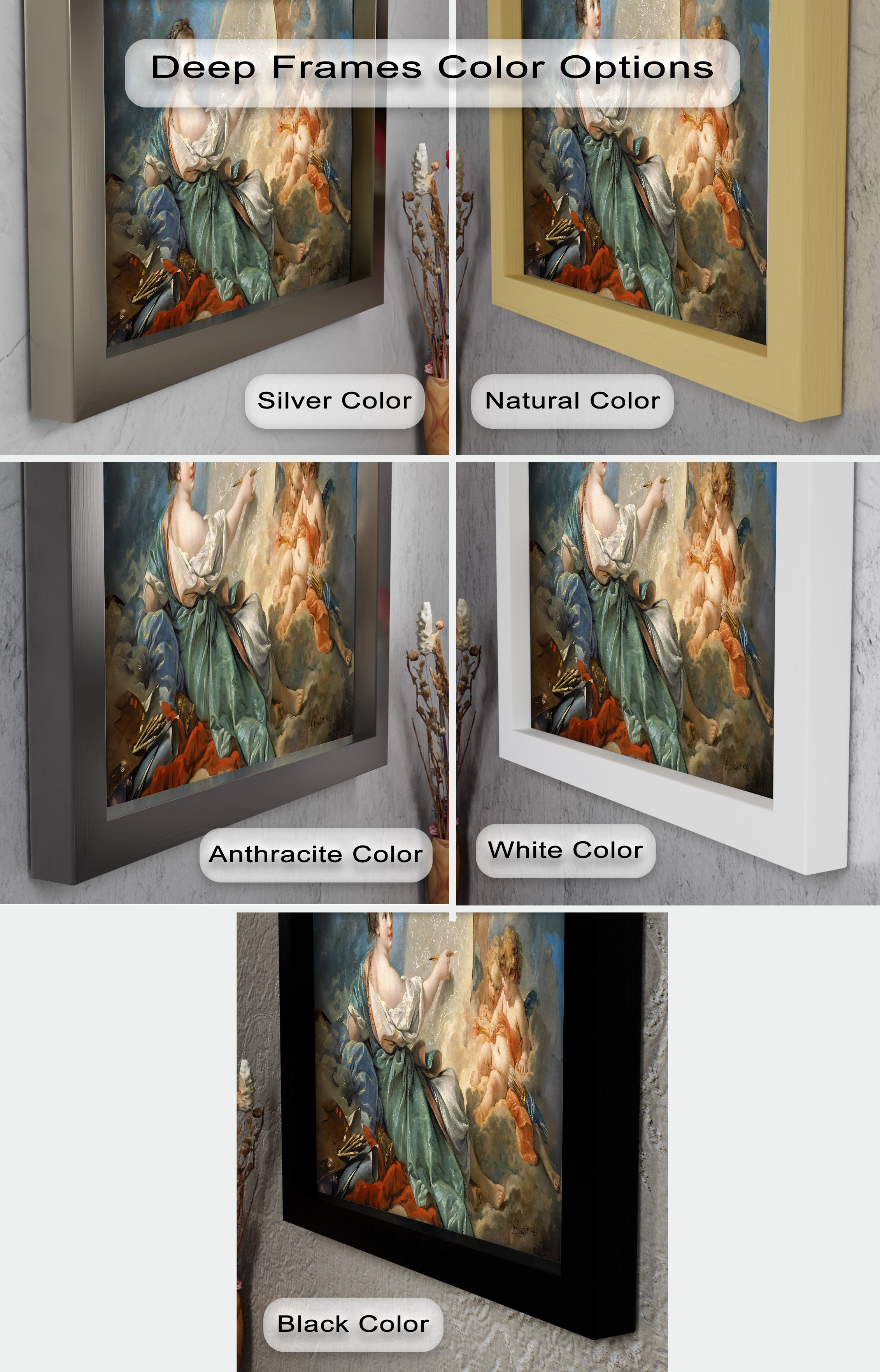 Allegory of Art and Innocence – Rococo Oil Painting