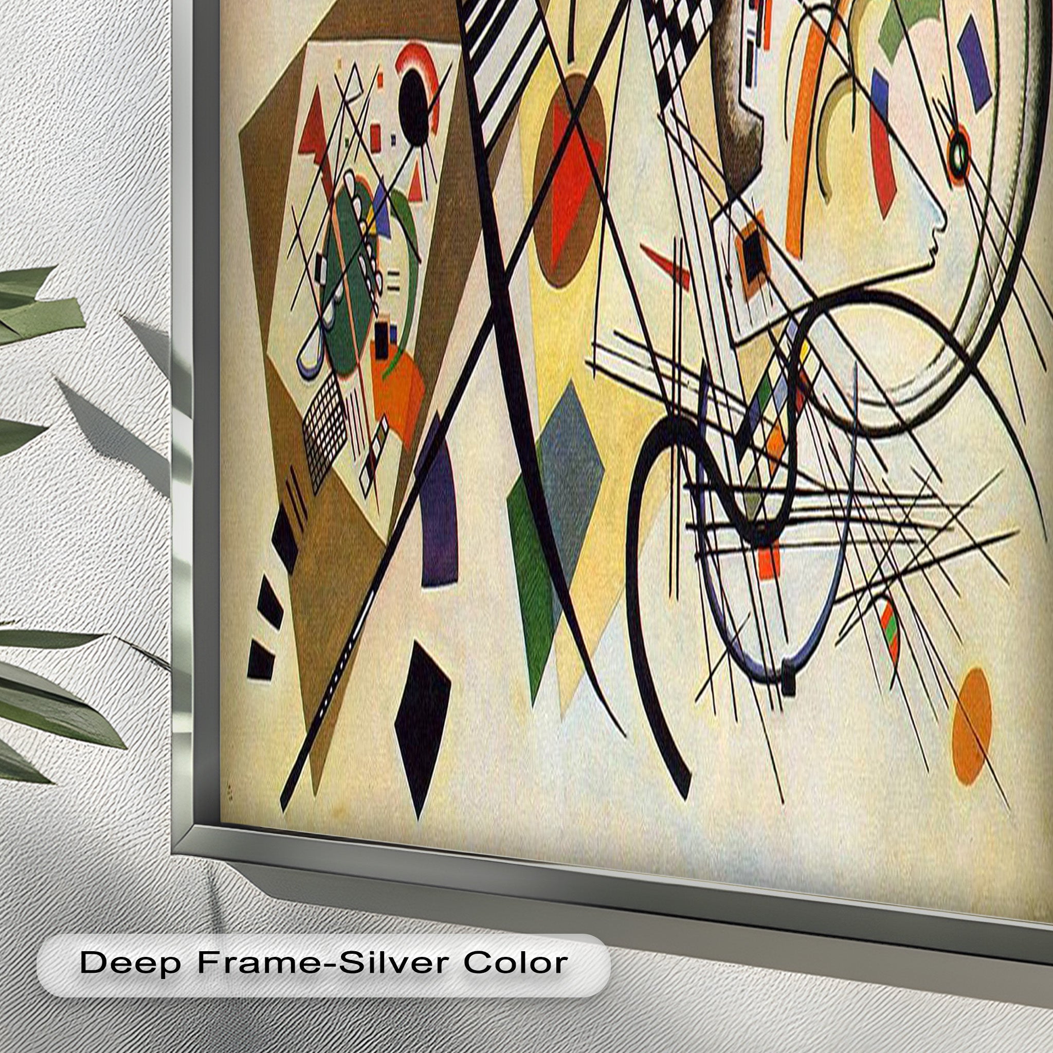 Kandinsky Composition VIII – Abstract Geometric Oil Painting