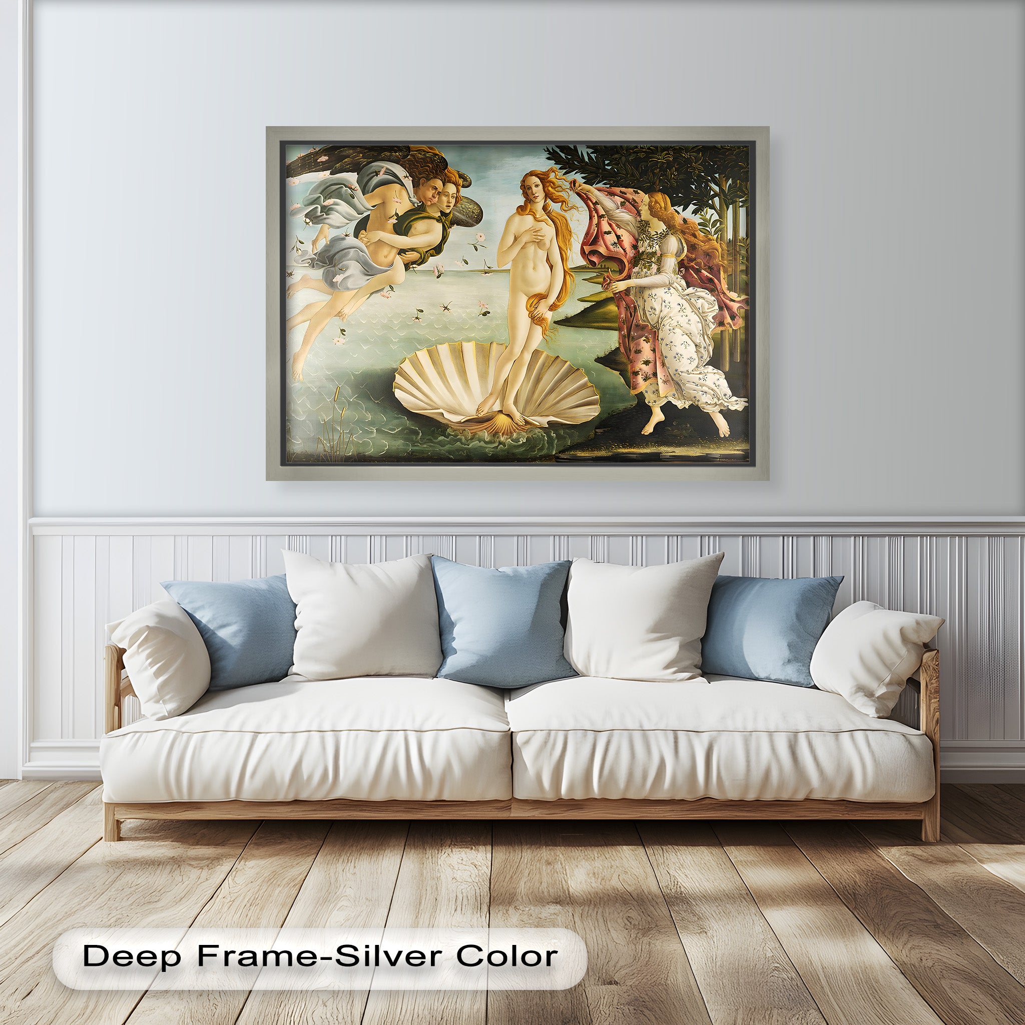 The Birth of Venus – Mythological Elegance Historic Oil Painting