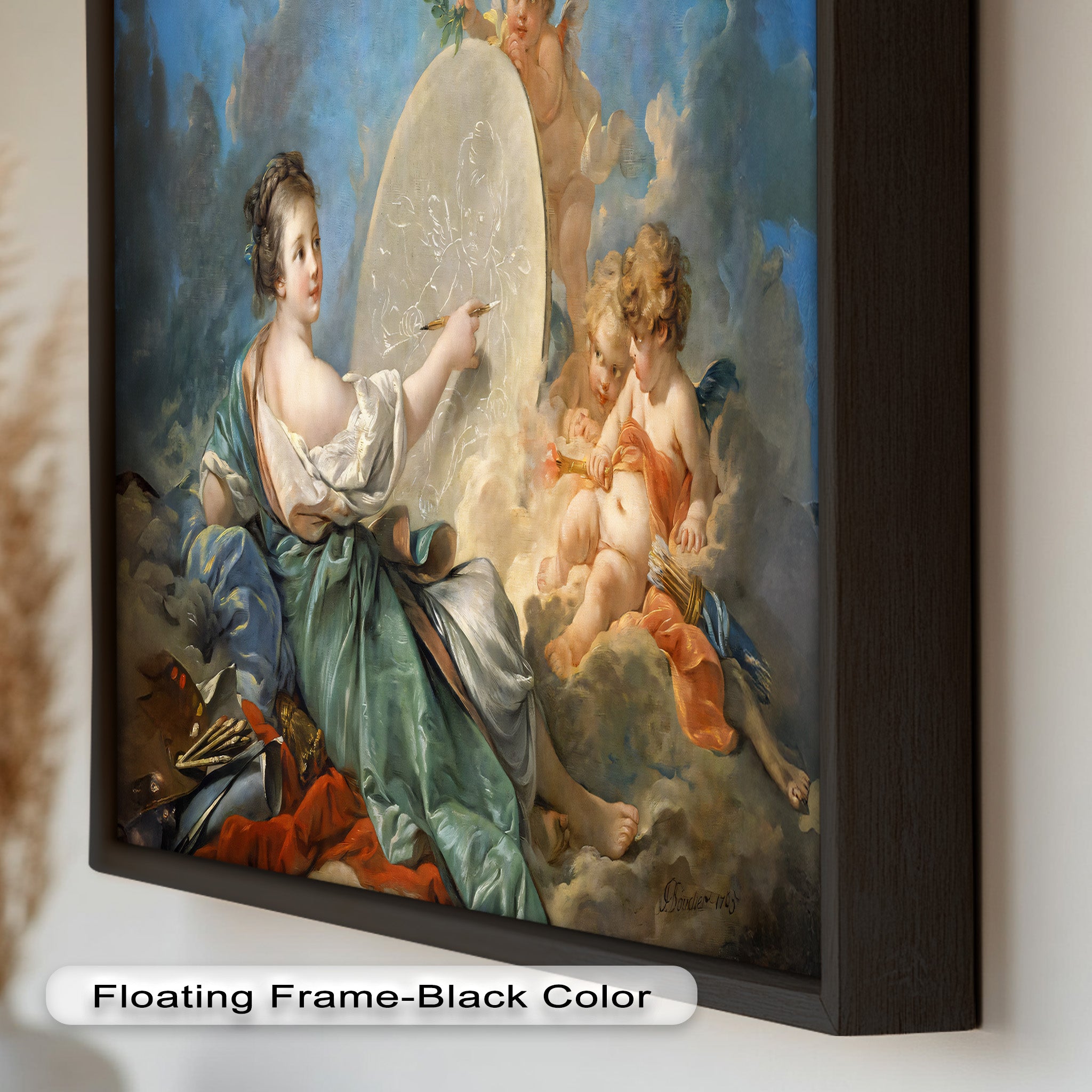 Allegory of Art and Innocence – Rococo Oil Painting