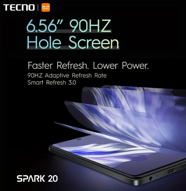 TECNO Spark 20 4G Smartphone 256 GB Big ROM 8GB Big RAM| 50 MP Ultra Clear Camera