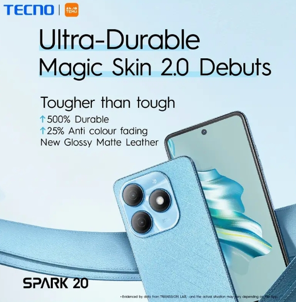 TECNO Spark 20 4G Smartphone 256 GB Big ROM 8GB Big RAM| 50 MP Ultra Clear Camera