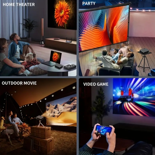 Screen Beamer LED Projectors 4k Movie