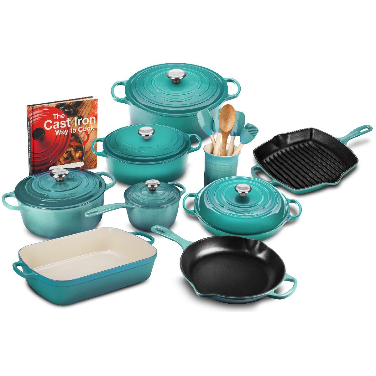 Limited-Time Offer! 20-Piece Cast Iron Cookware Set