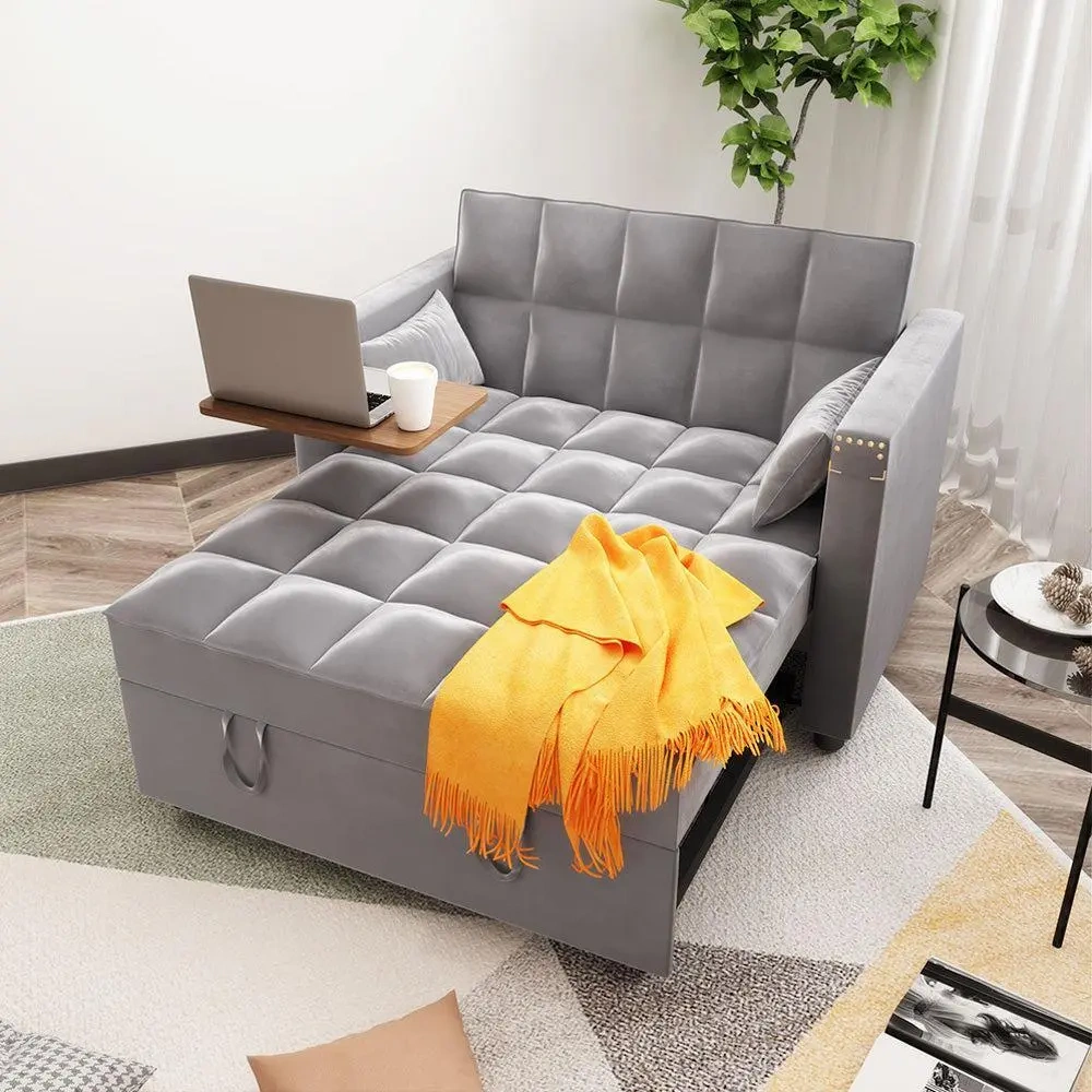 💝Last Day For Clearance, Buy 1 get 1 Free, Convertible 3-in-1 Multi-Functional Sofa Bed with Hidden Side Table