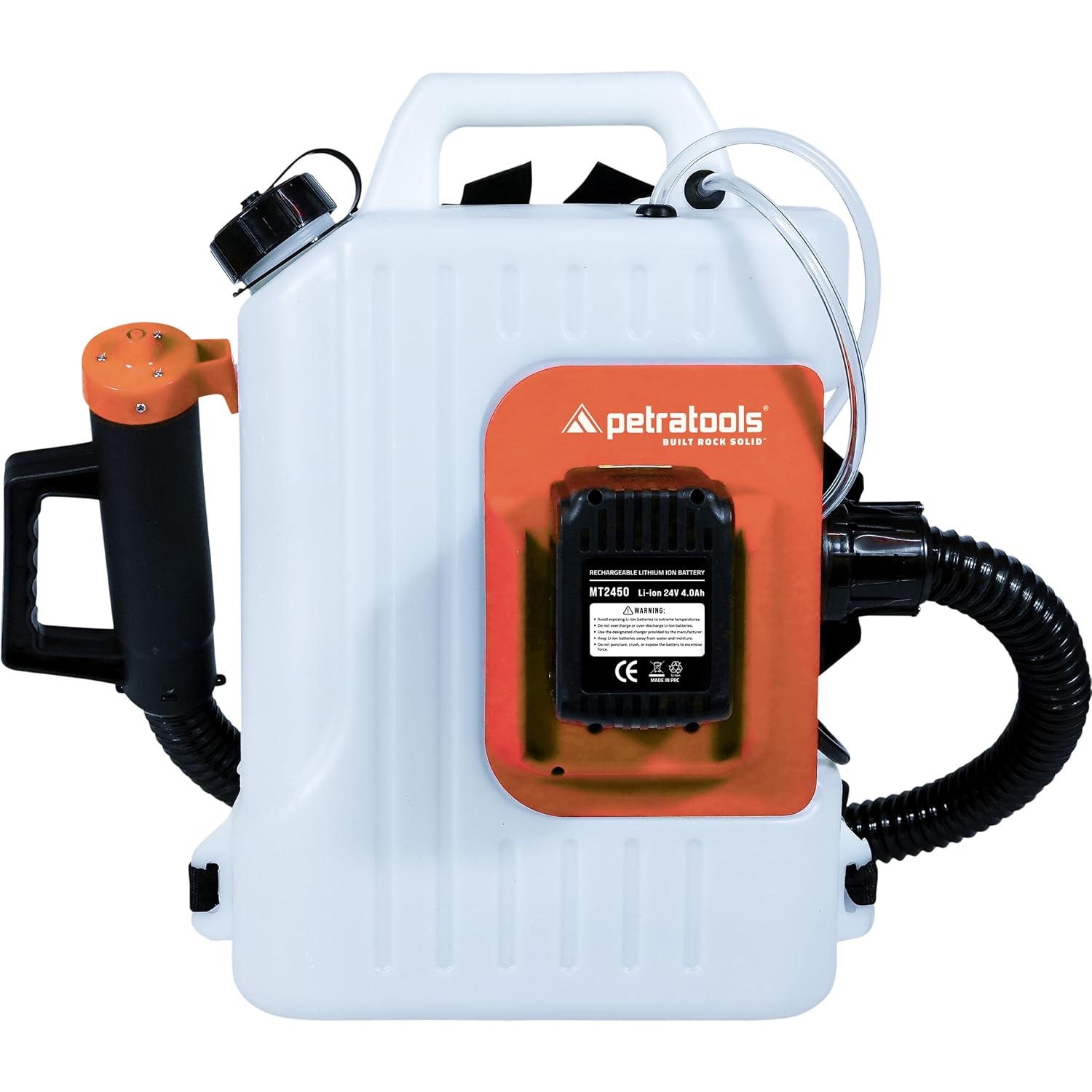 PetraTools Electric Backpack Fogger Machine, ULV Insect Bug Mosquito Fogger, Mosquito Sprayer - Commercial Hose, Padded Straps (4 Gallon)