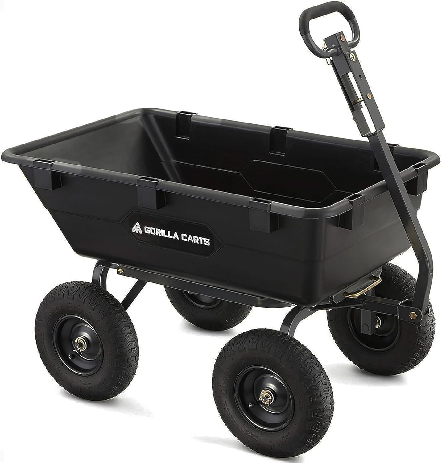 【Buy 1, Get 1 FREE】Gorilla 4-Wheel Utility Farm Cart for Produce Transport – 1500LB, 16" Tires