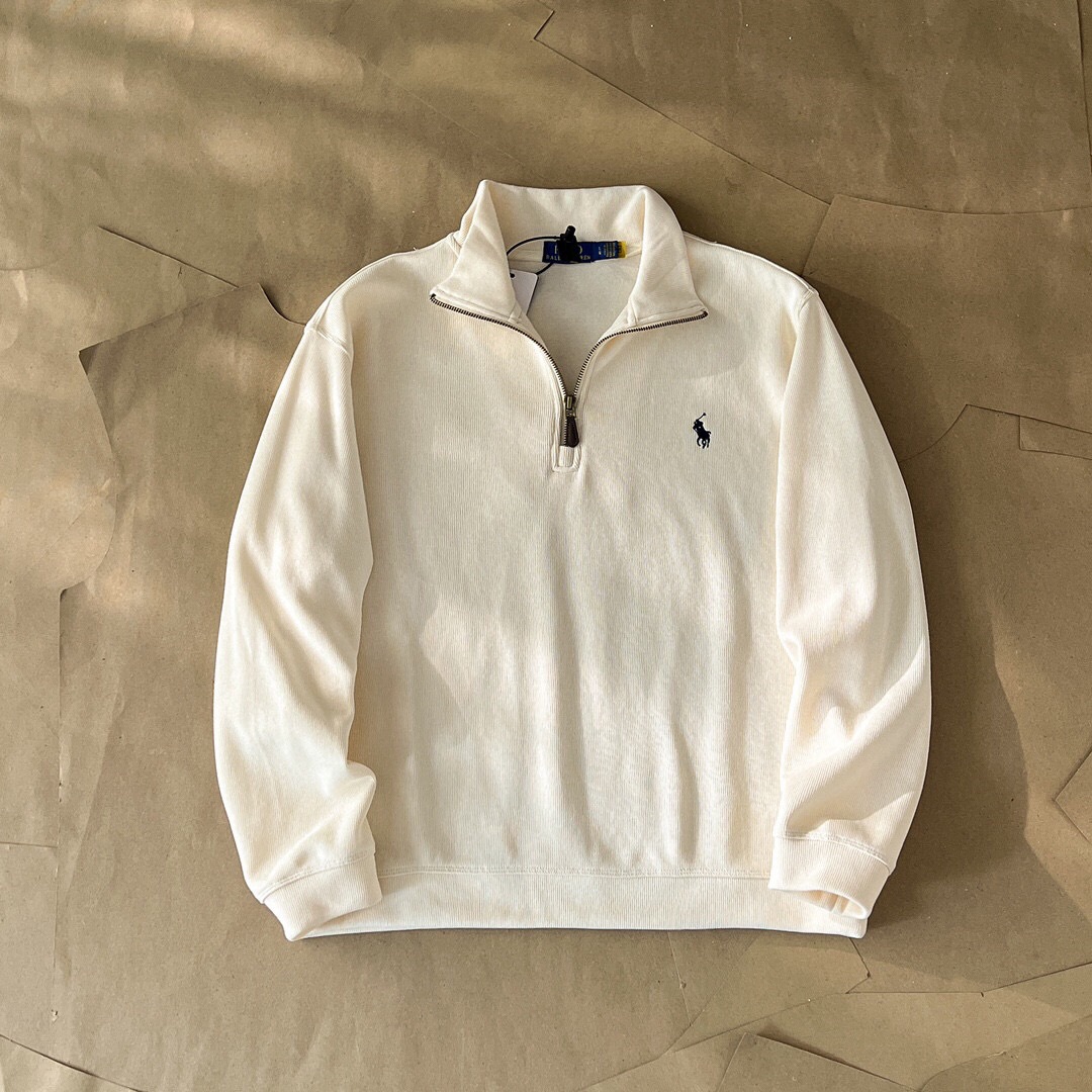Ralph Lauren Men's Half zip stand collar sweatshirt jacket