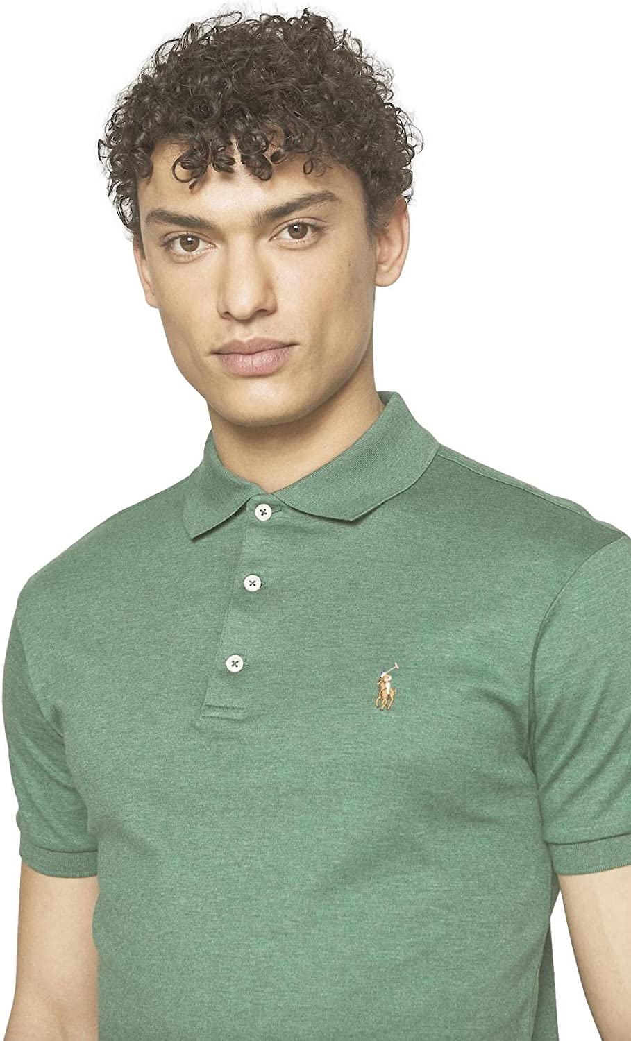 POLO RALPH LAUREN Men's Short Sleeve Knit Pima Polo