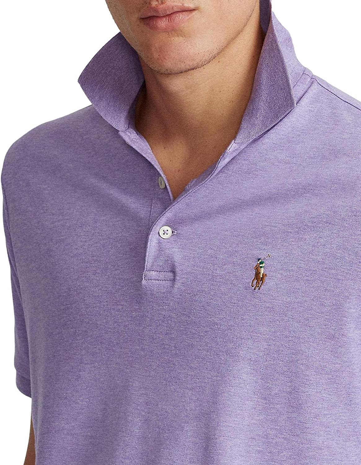 POLO RALPH LAUREN Men's Short Sleeve Knit Pima Polo