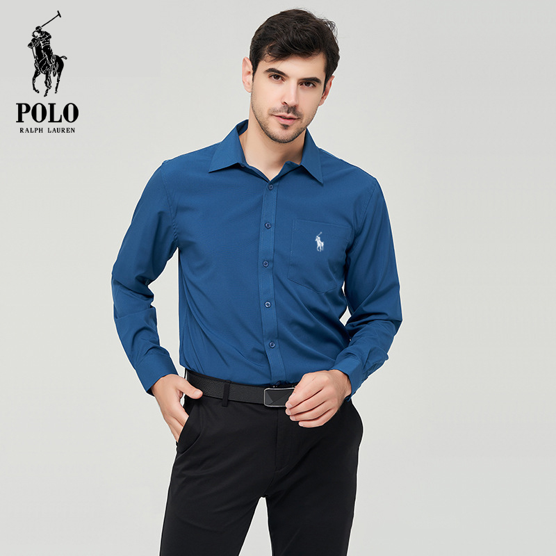 Ralph Lauren Men's Hot style Popular stretch solid color casual  shirt